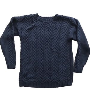 Vintage Wainscott Cable Knit Crew Neck Sweater